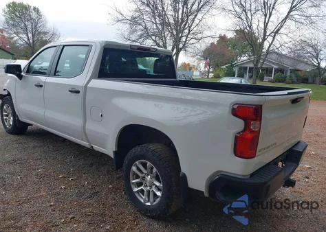 2023 Chevrolet Silverado 1500 4Wd Standard Bed Wt из США, поврежденный, VIN 3GCUDAEDXPG301324